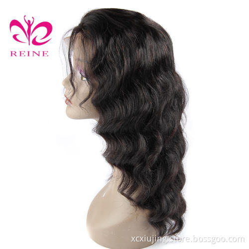 Overnight delivery raw virgin hair 360 lace frontal deep  wave  wig samples cuticle aligned hair from india